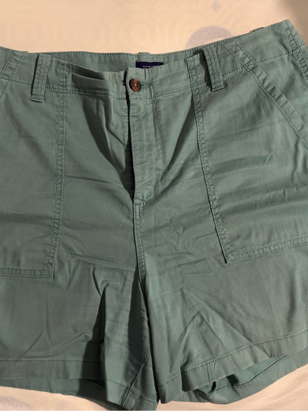 J. Crew Mint Green Utility Shorts